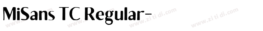 MiSans TC Regular字体转换